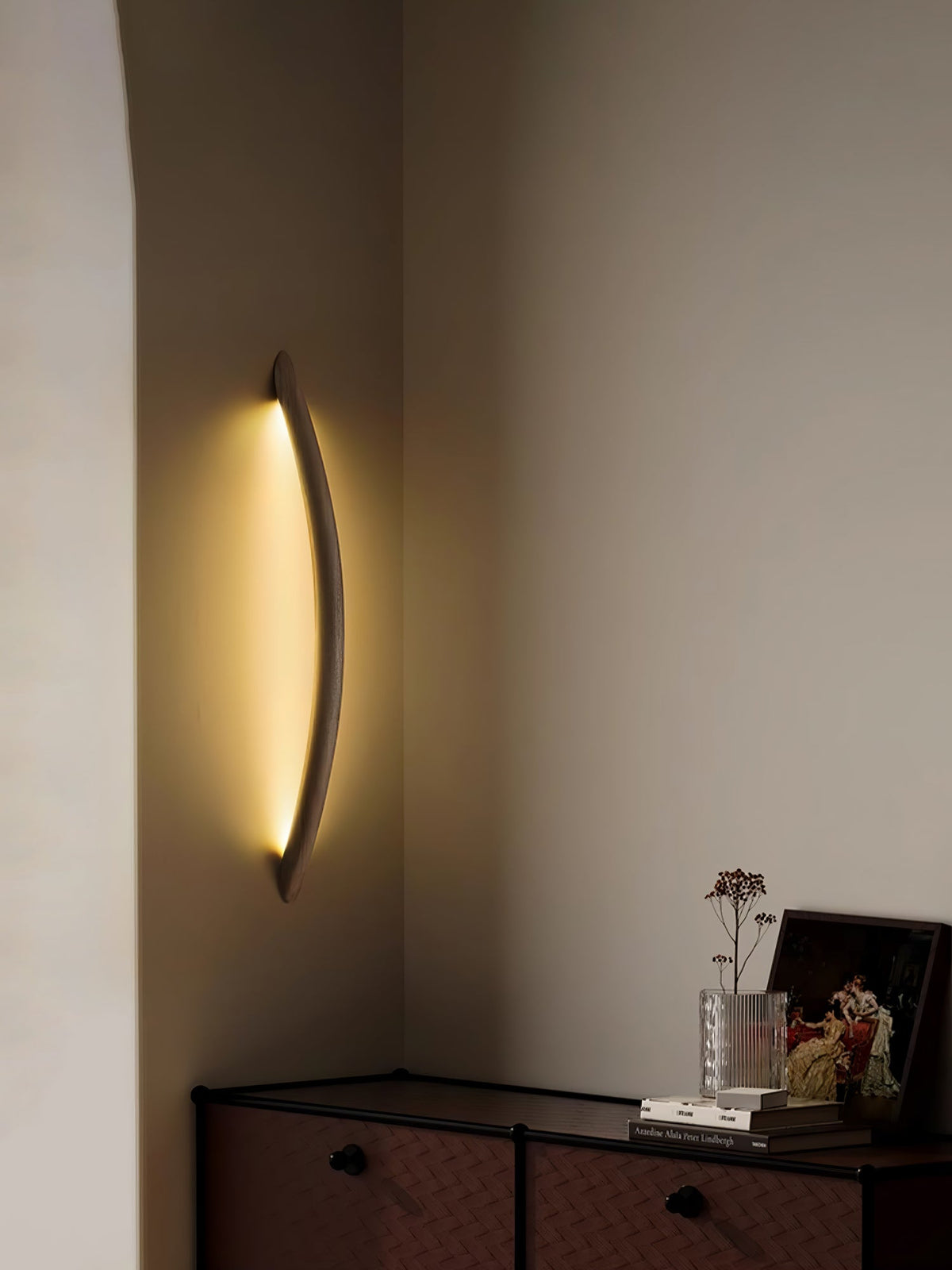 Linea Tapered Wood LED Wall Sconce - product view 55