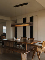 Lucien Linear Pendant Lamp — product and interior detail 11