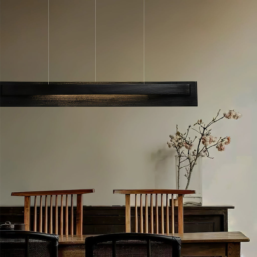 Lucien Linear Pendant Lamp — product and interior detail 12