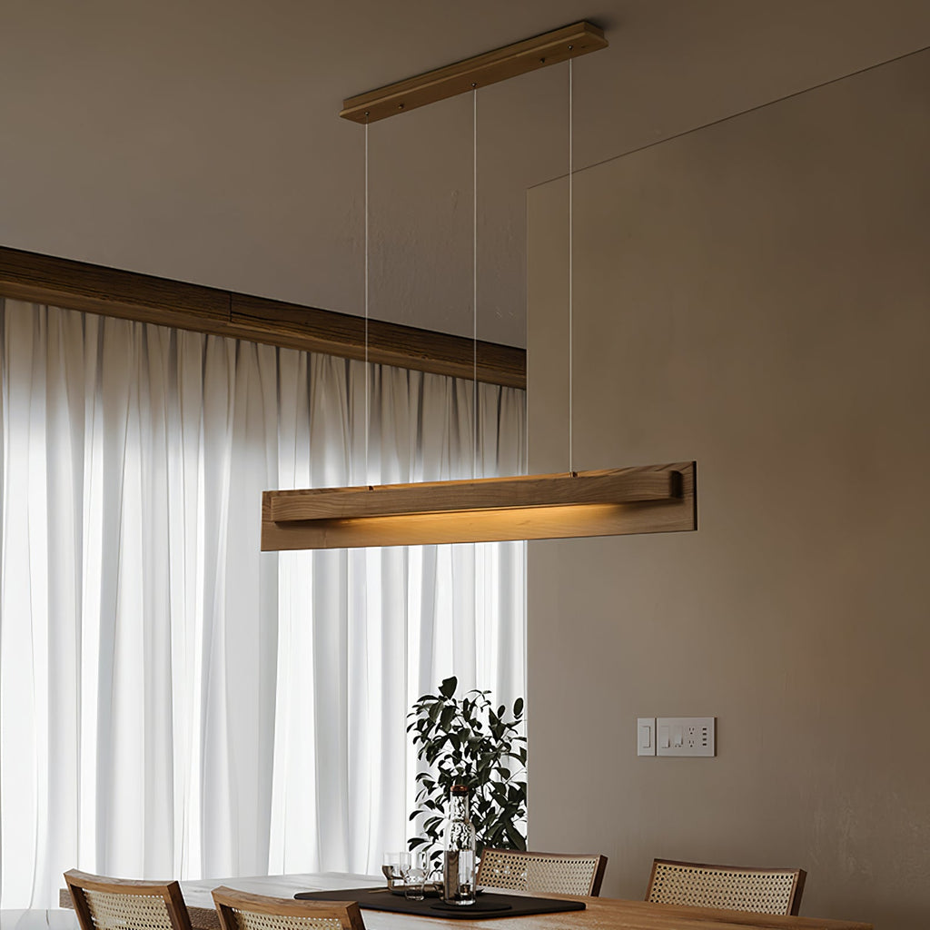 Lucien Linear Pendant Lamp — product and interior detail 13