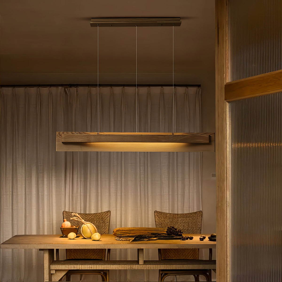 Lucien Linear Pendant Lamp — product and interior detail 17