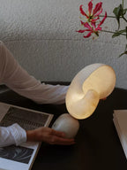 Lumora Alabaster Shell LED Table Lamp – table lamp view 5