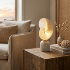 Lumora Alabaster Shell LED Table Lamp – table lamp view 9