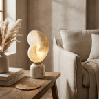 Lumora Alabaster Shell LED Table Lamp – table lamp view 14