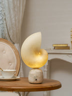 Lumora Alabaster Shell LED Table Lamp – table lamp view 18