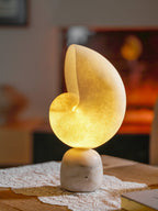 Lumora Alabaster Shell LED Table Lamp – table lamp view 27
