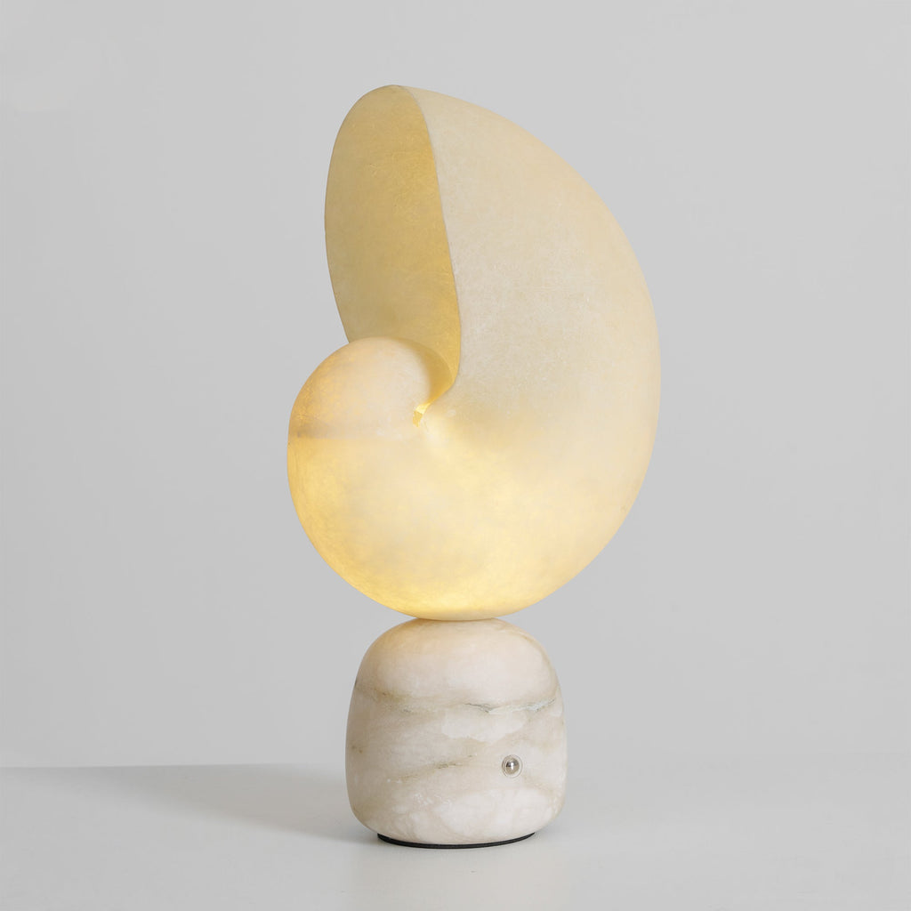 Lumora Alabaster Shell LED Table Lamp – table lamp view 31