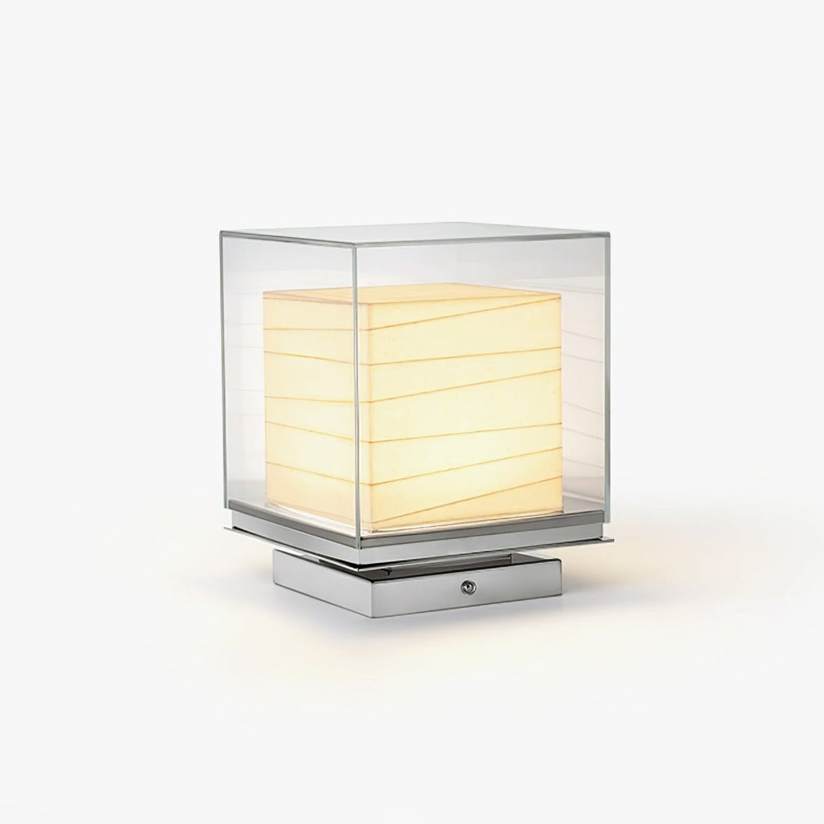 Lunel Glass Cube LED Table Lamp — product view