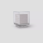 Lunel Glass Cube LED Table Lamp — finish, form and interior detail 9
