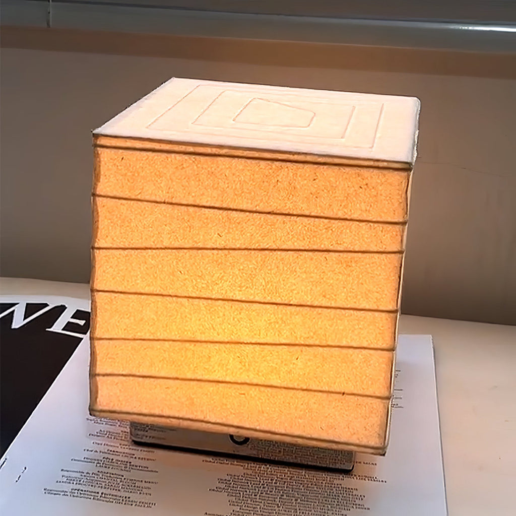 Lunel Glass Cube LED Table Lamp — finish, form and interior detail 20