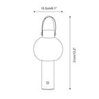 Lunera Wood Globe USB Lantern Lamp — product, finish and specification view 5