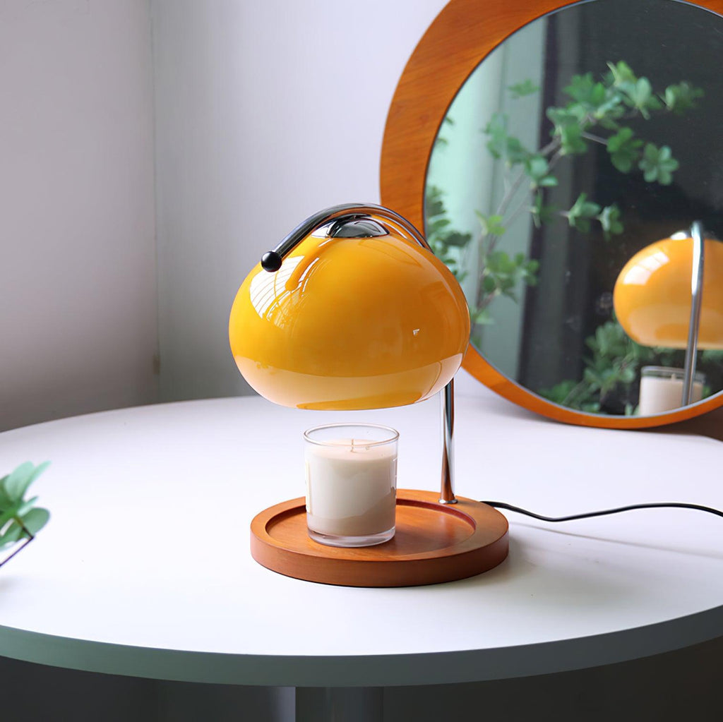 Mauri Candle Warmer Lamp — Yellow
