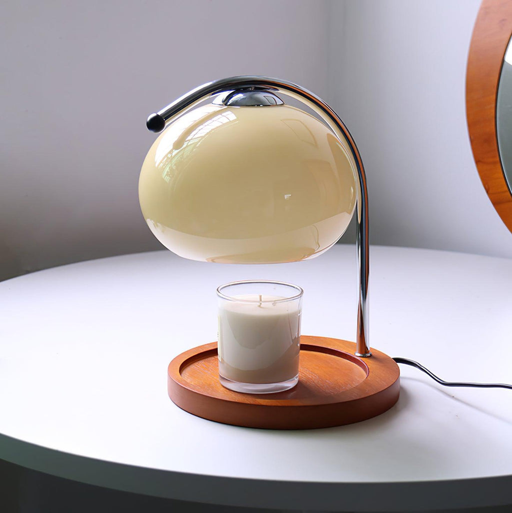 Mauri Candle Warmer Lamp — Beige