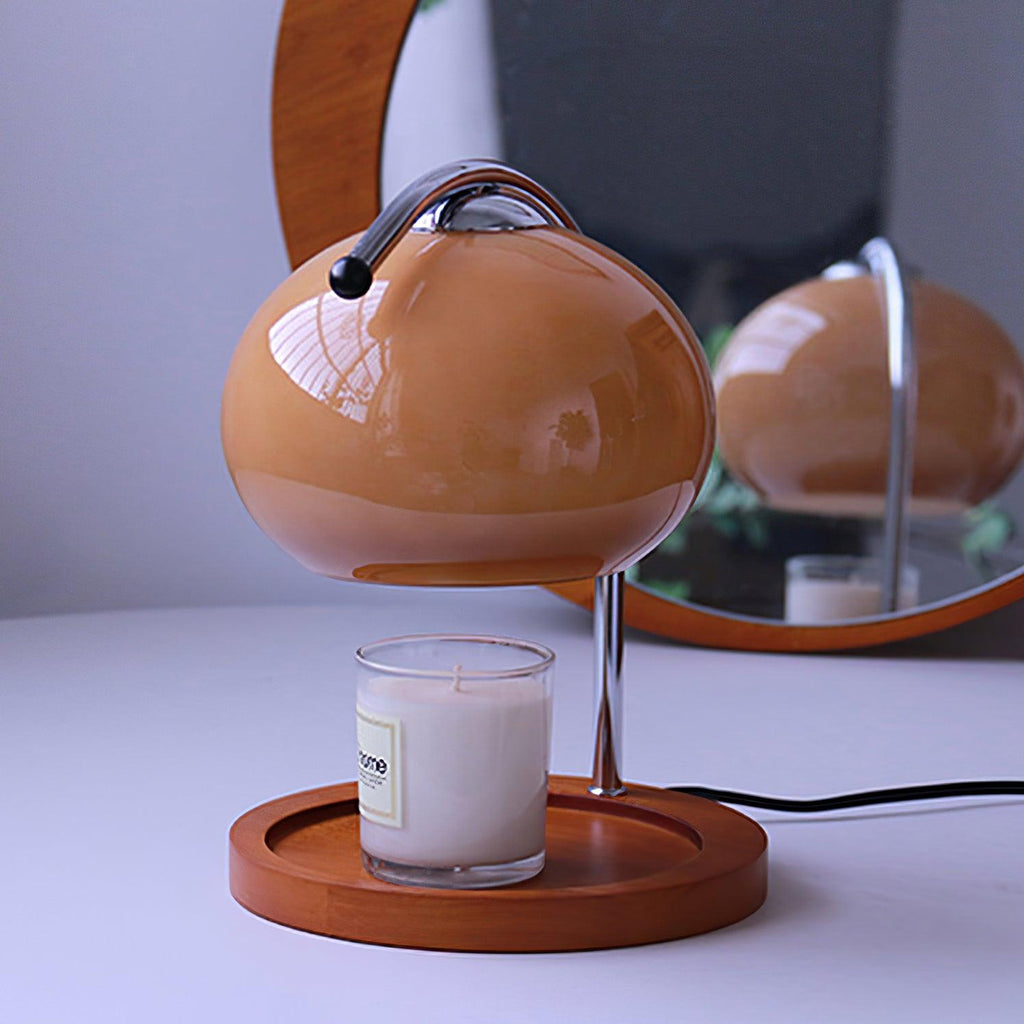 Mauri Candle Warmer Lamp — Brown