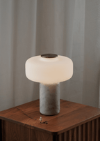 Mavelle Marble Rechargeable Table Lamp — finish, form and interior detail 11