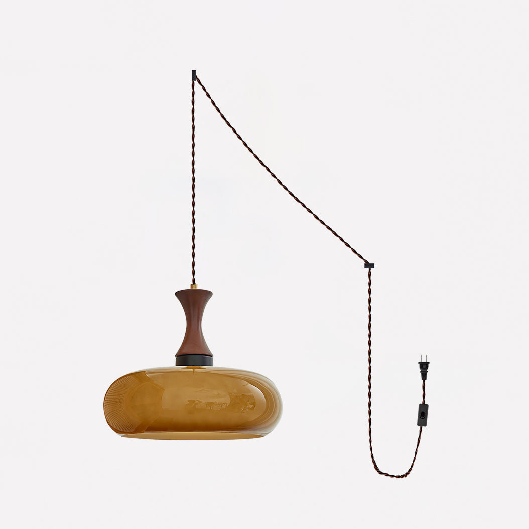 Mayon Glass Plug-In Pendant Light — interior or design detail 11