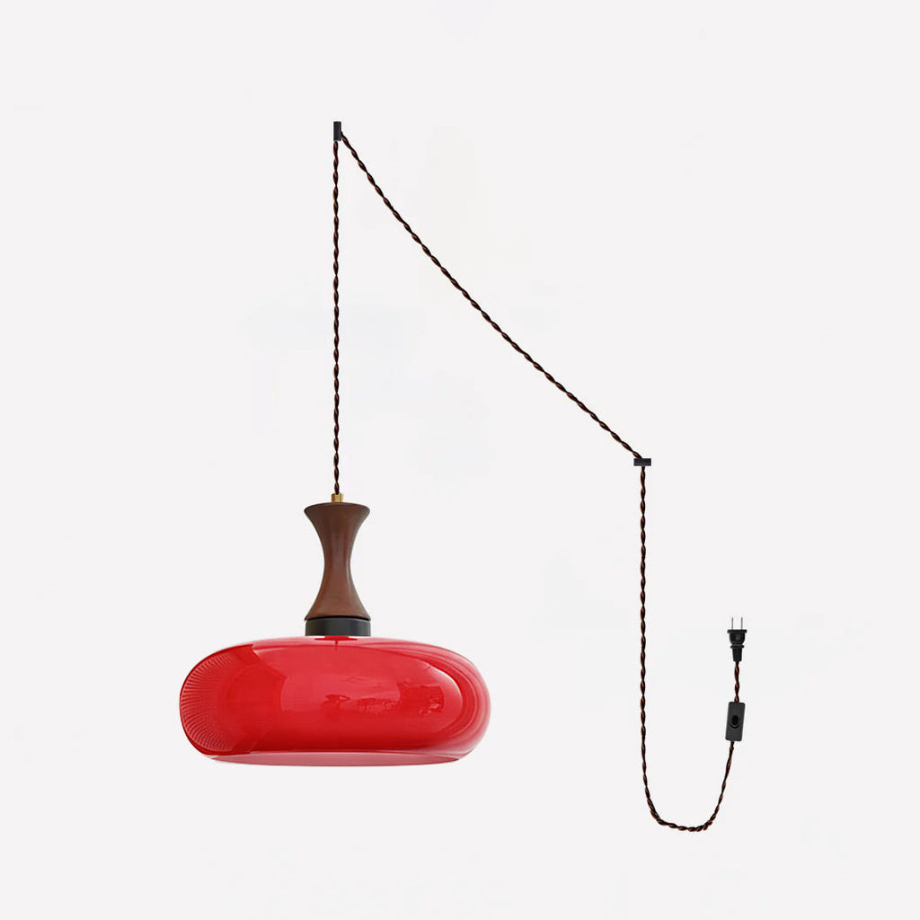 Mayon Glass Plug-In Pendant Light — interior or design detail 13