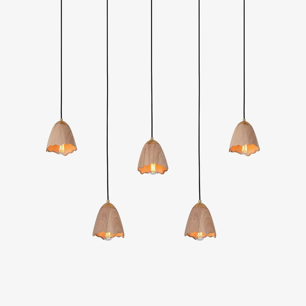 Melody Bell Wood Pendant Light — product view