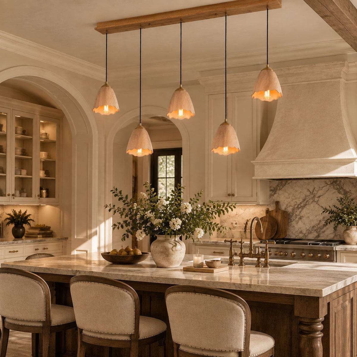 Melody Bell Wood Pendant Light — design and interior detail 2