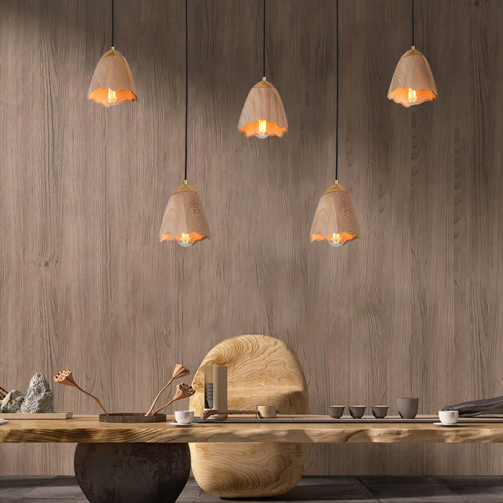Melody Bell Wood Pendant Light — design and interior detail 4