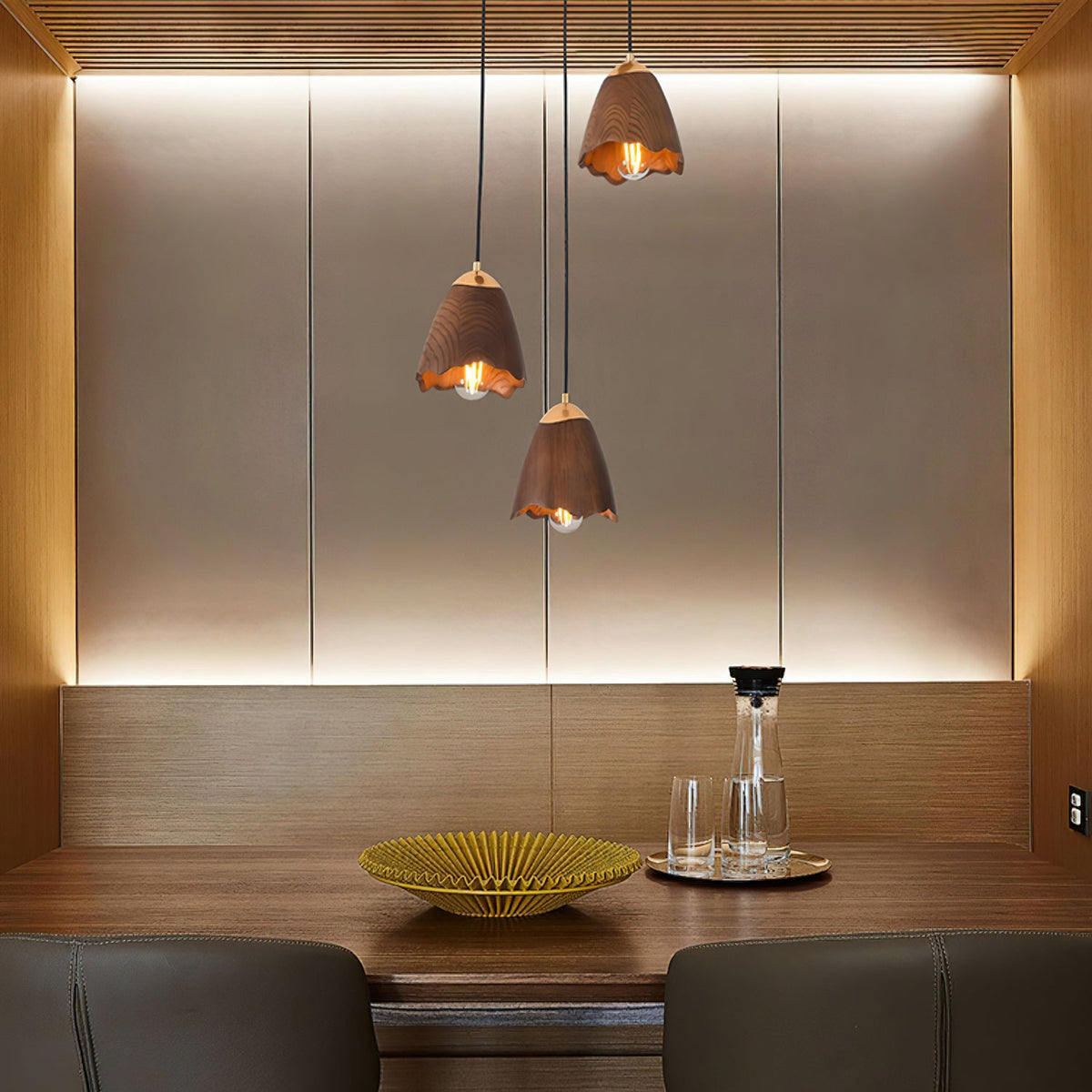 Melody Bell Wood Pendant Light — design and interior detail 5
