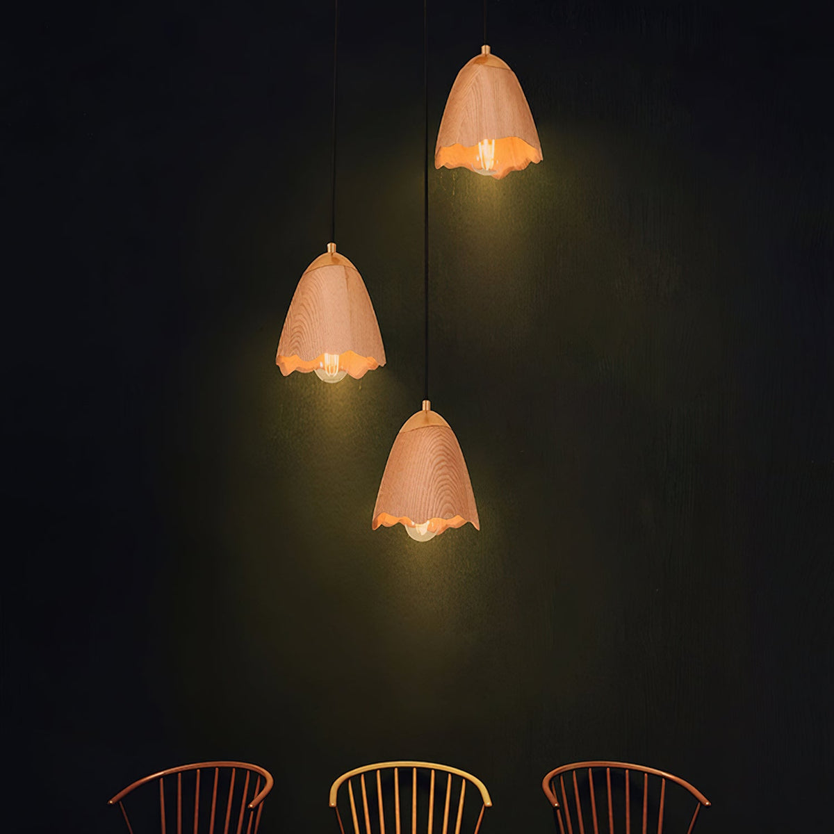 Melody Bell Wood Pendant Light — design and interior detail 11
