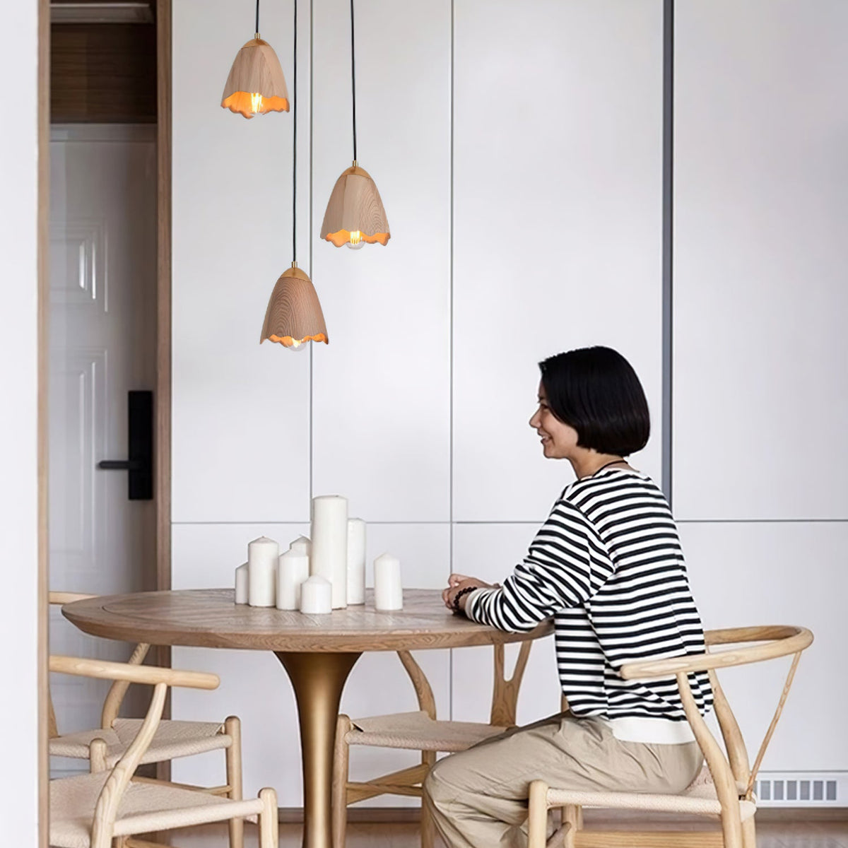 Melody Bell Wood Pendant Light — design and interior detail 14