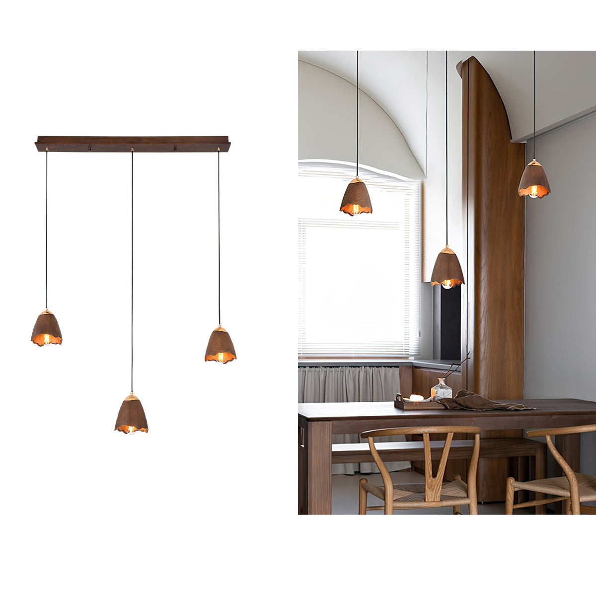 Melody Bell Wood Pendant Light — design and interior detail 23