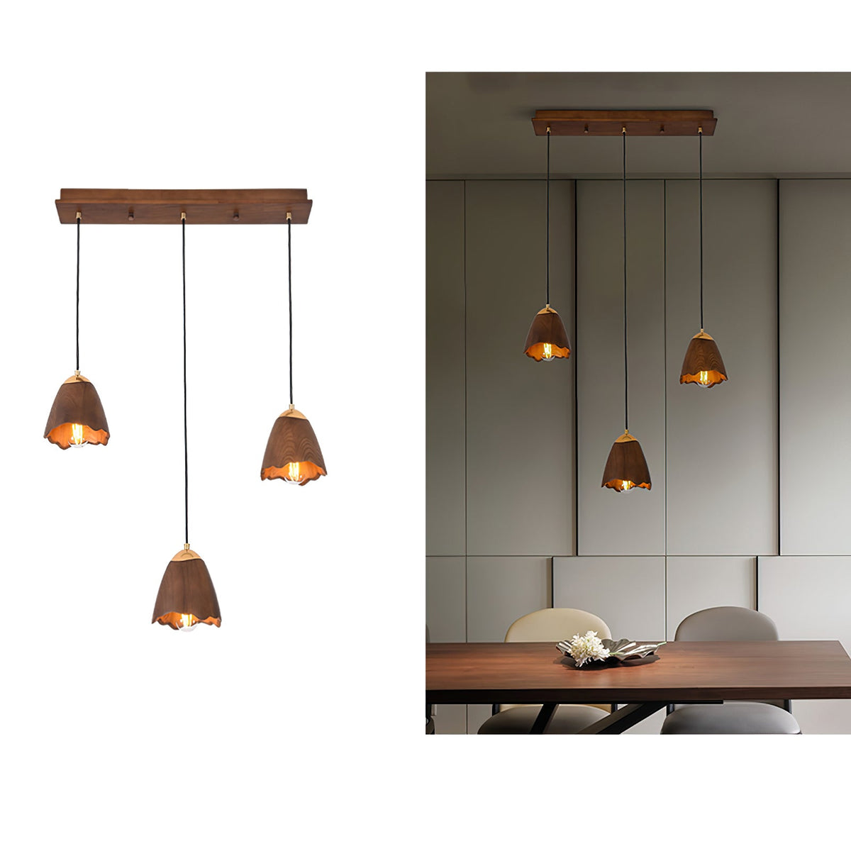 Melody Bell Wood Pendant Light — design and interior detail 24