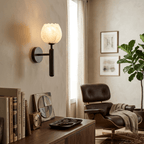 Mian Alabaster Flower Wall Sconce – wall sconce view 3