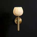 Mian Alabaster Flower Wall Sconce – wall sconce view 11