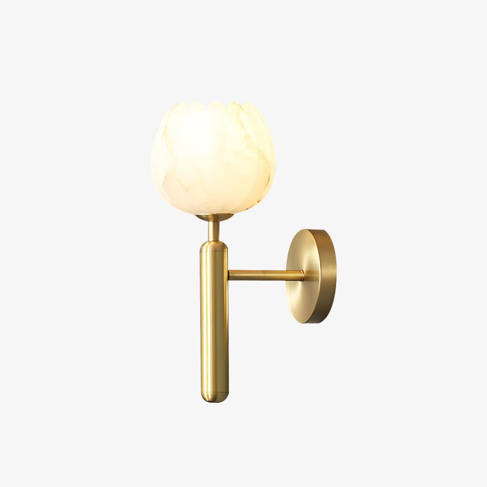 Mian Alabaster Flower Wall Sconce – wall sconce view 16