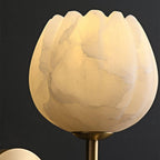 Mian Alabaster Flower Wall Sconce – wall sconce view 17