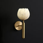 Mian Alabaster Flower Wall Sconce – wall sconce view 18