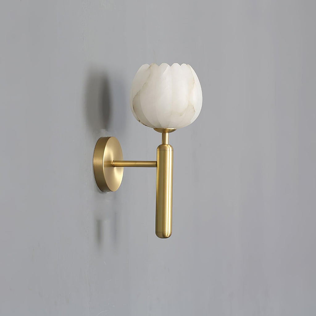 Mian Alabaster Flower Wall Sconce – wall sconce view 19