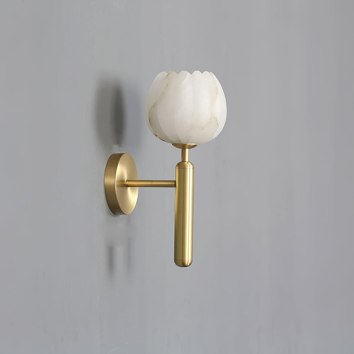 Mian Alabaster Flower Wall Sconce – wall sconce view 19