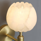 Mian Alabaster Flower Wall Sconce – wall sconce view 20