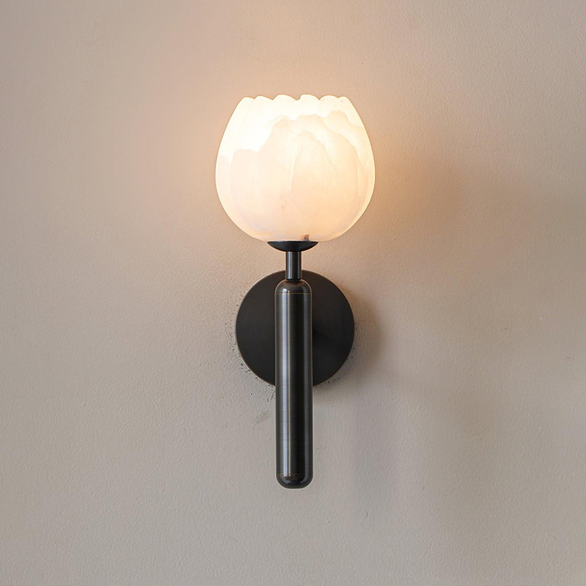 Mian Alabaster Flower Wall Sconce – wall sconce view 22