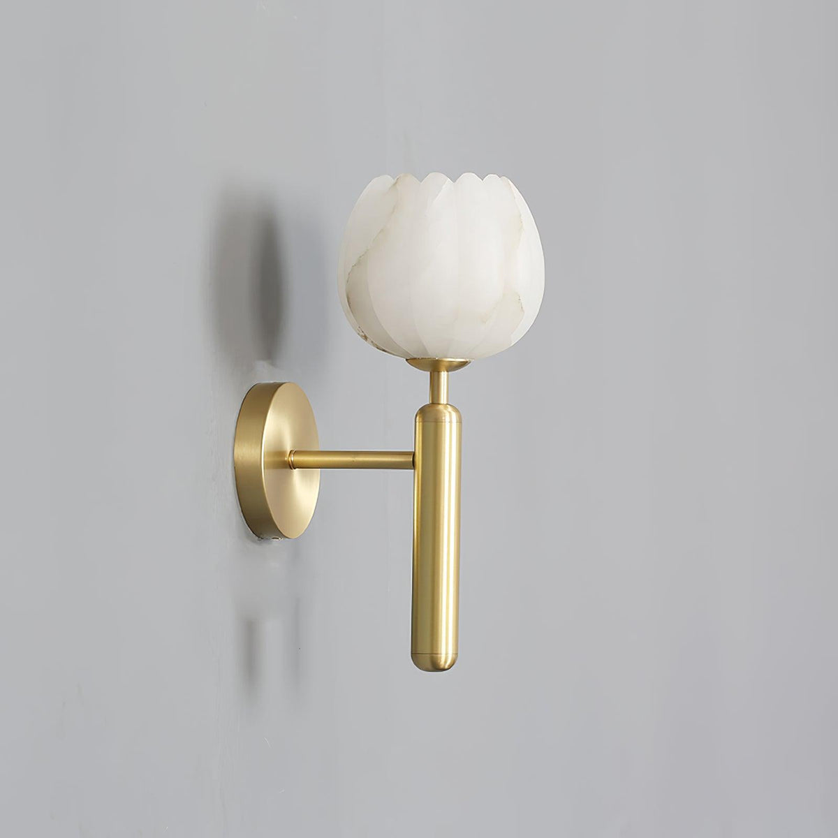 Mian Alabaster Flower Wall Sconce – wall sconce view 23