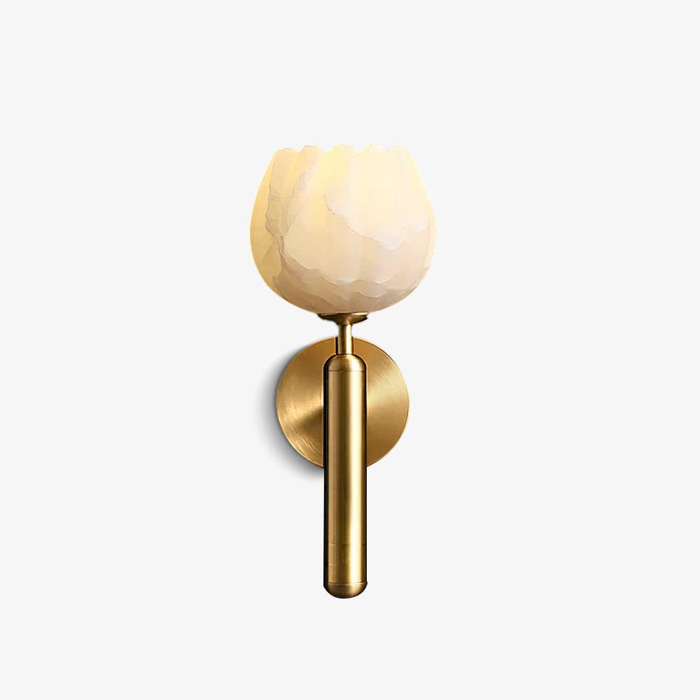 Mian Alabaster Flower Wall Sconce – wall sconce view 26