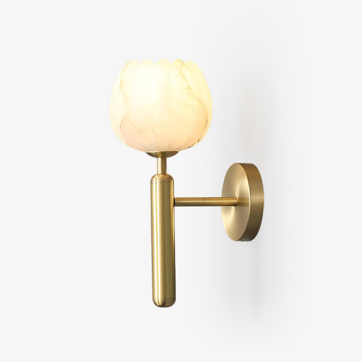 Mian Alabaster Flower Wall Sconce – wall sconce view 27