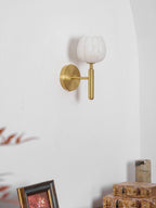 Mian Alabaster Flower Wall Sconce – wall sconce view 32