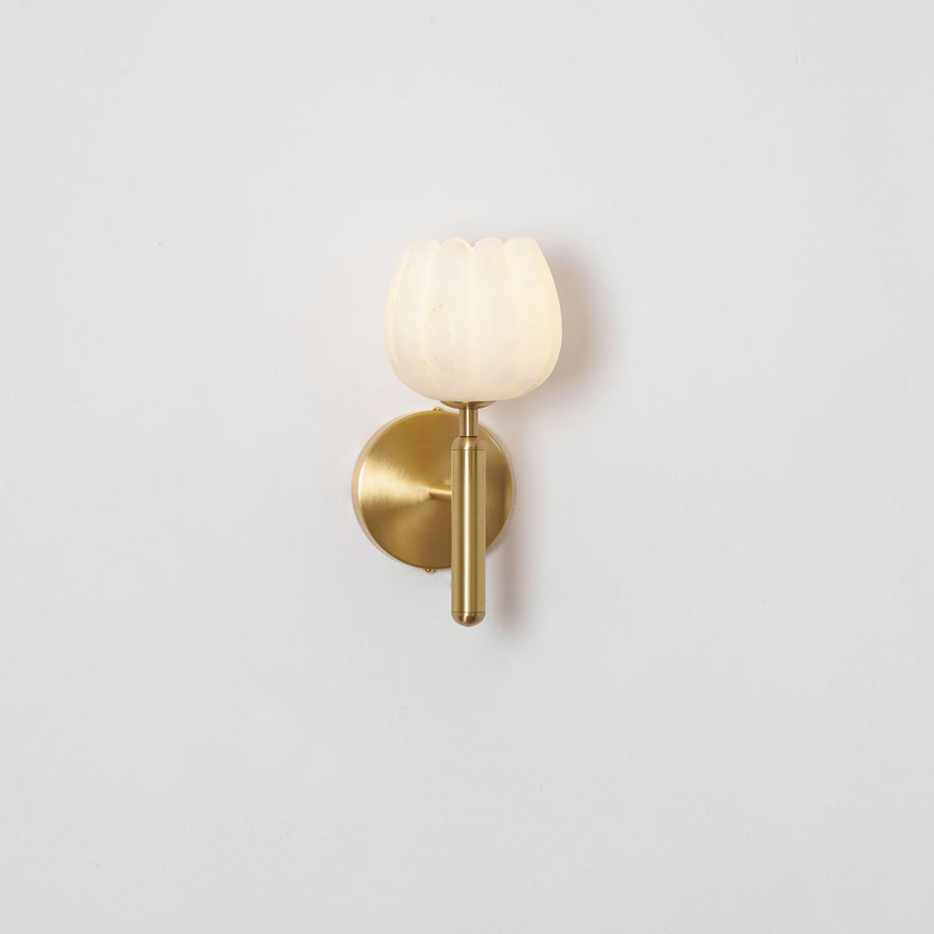 Mian Alabaster Flower Wall Sconce – wall sconce view 38