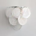Mireva Swirl Glass Wall Sconce — White