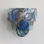Mireva Swirl Glass Wall Sconce — Blue