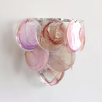 Mireva Swirl Glass Wall Sconce — Pink