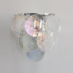 Mireva Swirl Glass Wall Sconce — Clear