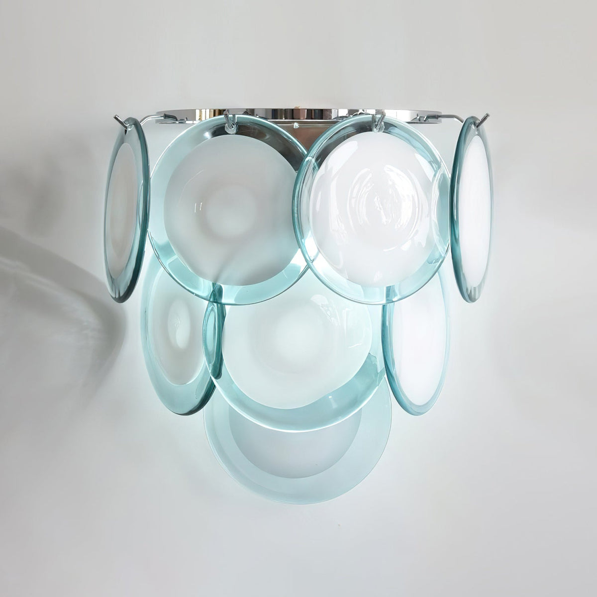 Mireva Swirl Glass Wall Sconce — Glacier Blue
