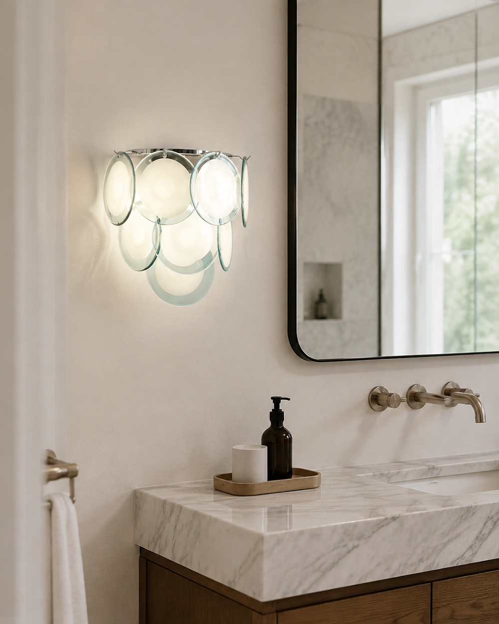 Mireva Swirl Glass Wall Sconce — product detail 9