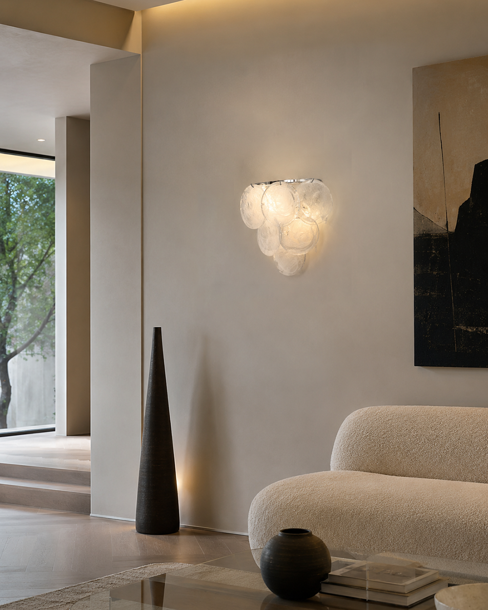 Mireva Swirl Glass Wall Sconce — product detail 10